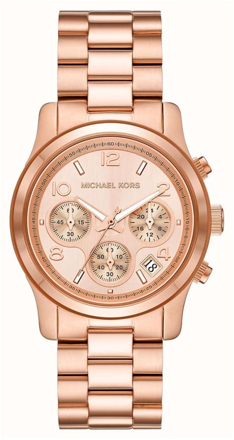 Michael Kors Women's Runway Rose Gold Plated Stainless Steel 